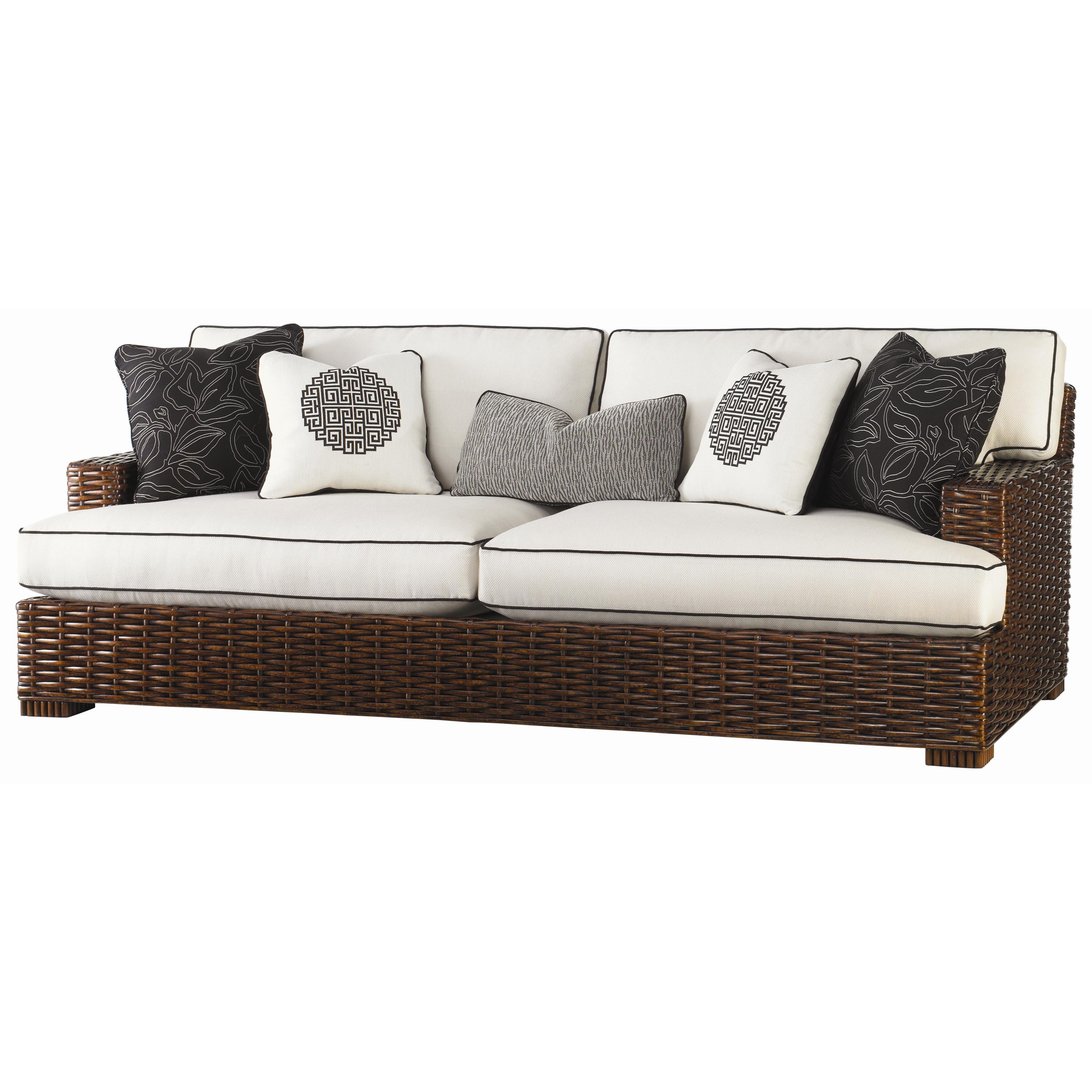 Tommy Bahama Home Ocean Club 179233 Woven Split Rattan Salina Sofa